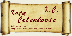 Kata Čelenković vizit kartica
